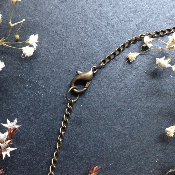 Tumbled Stone/Shell Pendant Necklace - Picture 5 of 6